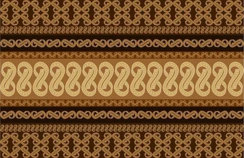 Illustration of geometric rounded seamless pattern イラスト素材