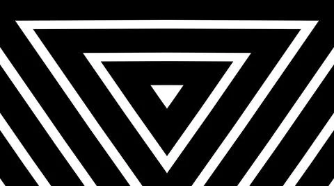 Illustration of Geometric triangles background pattern made from black and wh Stock Illustration
