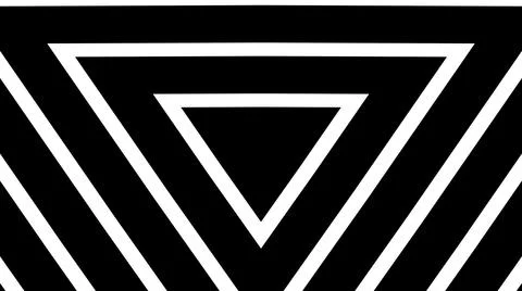 Illustration of  Geometric triangles background pattern made from black and w Illustrazione stock