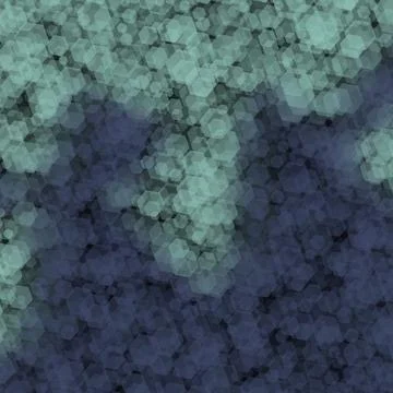 Illustration of geometrical hexagon patterns in blue colors for the background Stockillustratie