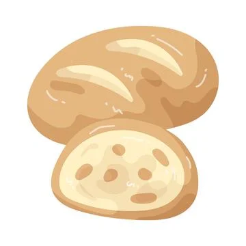 Illustration of German bread Illustrazione stock