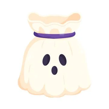 Illustration of ghost candy bag Stock-Illustration
