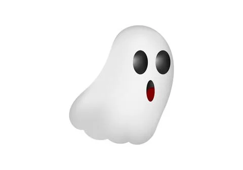 Illustration of ghost with funny face Stock Illustration