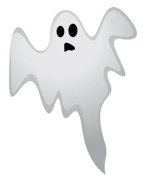 Illustration of a ghost haunting Stock Illustration
