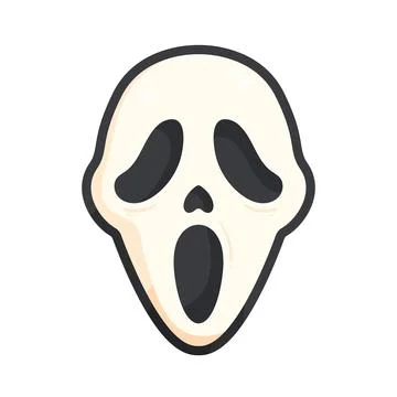 Illustration of ghost mask Иллюстрация