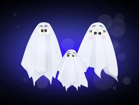 Illustration of ghosts Stock Illustration