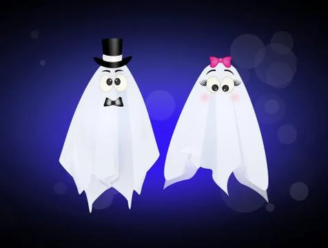Illustration of ghosts Stock Illustration