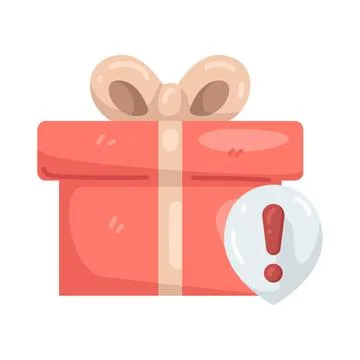 Illustration of Gift alert Stock-Illustration