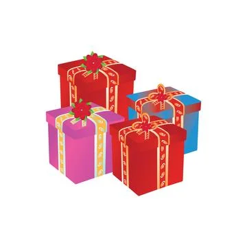 Illustration of gift box vector design on a white background Stock-Illustration