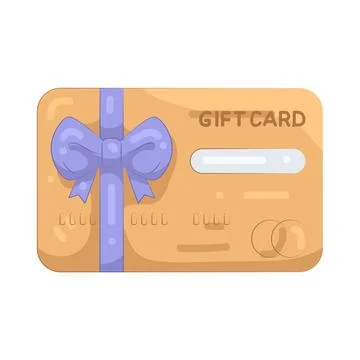 Illustration of gift card Stock Illustration