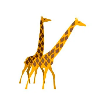Illustration of giraffe. Stock Illustration