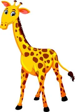 Illustration of giraffe with white background vector 1-eps Stock Illustration