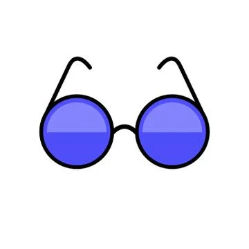 The illustration of glasses. Stock Illustration