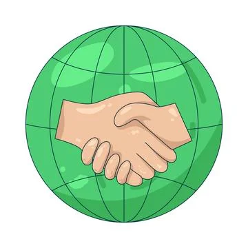 Illustration of global deal Stock Illustration