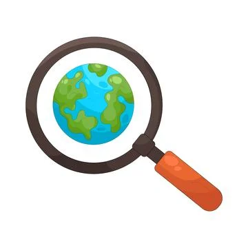 Illustration of Global search Stock Illustration