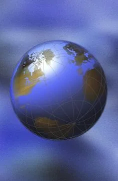Illustration of a globe Stock Illustration