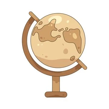 Illustration of globe Stock Illustration