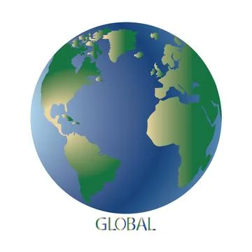 Illustration of globe vector design Stock Illustration
