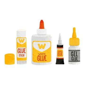 Illustration of Glue Set Stock Illustration