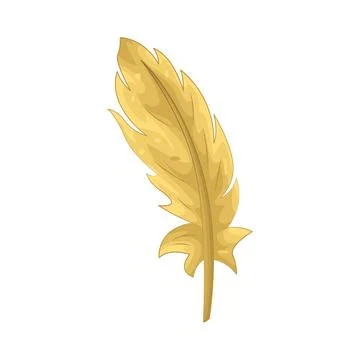 Illustration of Gold feather Stock Illustration