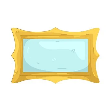 Illustration of gold frame Stock Illustration