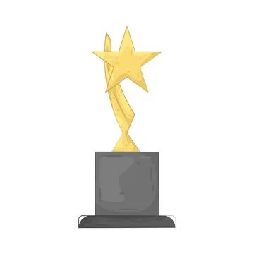 Illustration of Gold trophy イラスト素材
