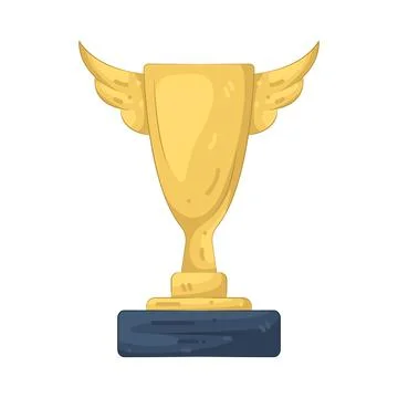 Illustration of gold trophy Stock Illustration