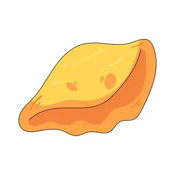 Illustration of golden shell Stock-Illustration
