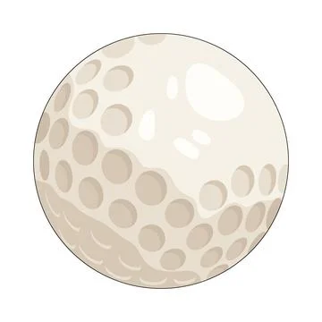 Illustration of golf ball Stock Illustration