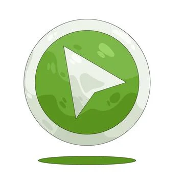 Illustration of GPS arrow 스톡 일러스트