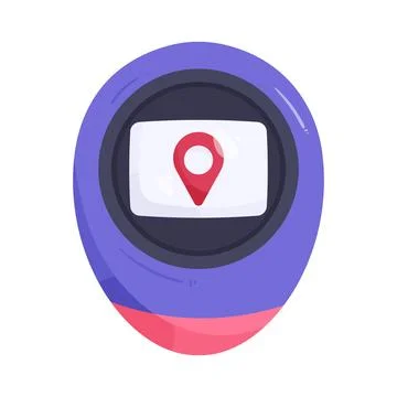 Illustration of gps device Stock Illustration