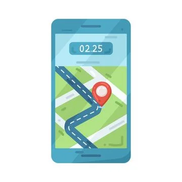 Illustration of GPS Illustrazione stock