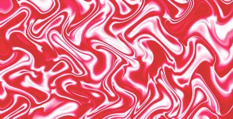 Illustration of gradient red and white 3D wavy satin fabric artistic texture Stock Illustration