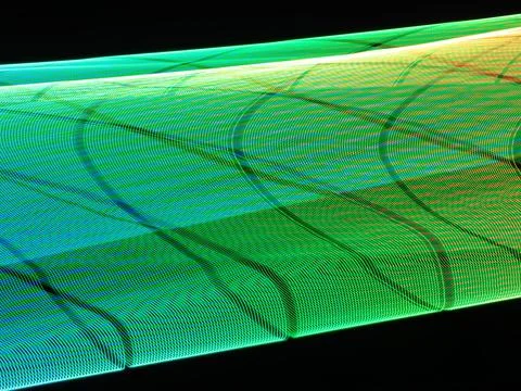 Illustration of a gradual rhythmic light trail with a certain uniqueness Stock Illustration