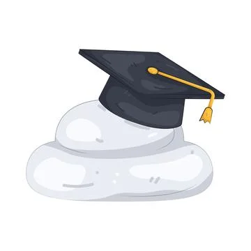 Illustration of graduation cap Stock Illustration