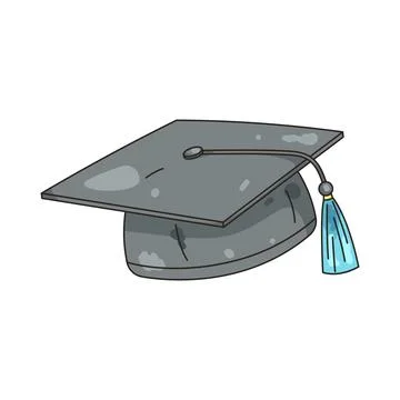 Illustration of graduation cap Stock Illustration