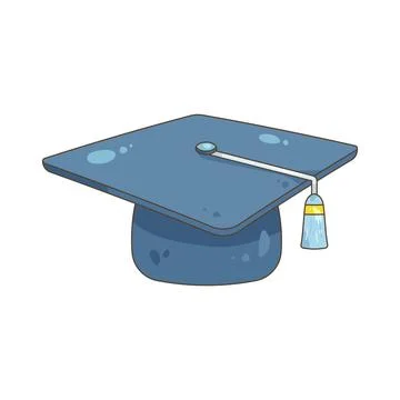 Illustration of graduation cap Stock Illustration