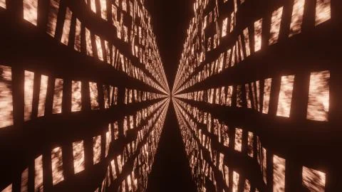 Illustration graphic of endless bright cube rows seamless loop. 스톡 일러스트