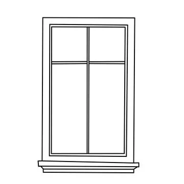 Illustration graphic image Closed window icon. Stock Illustration