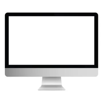 Illustration Graphic Vector Computer with white screen イラスト素材