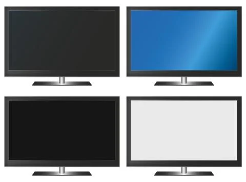 Illustration Graphic Vector Flatscreen with Copyspace イラスト素材