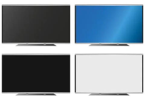 Illustration Graphic Vector Flatscreen with Copyspace Stock-Illustration