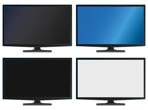 Illustration Graphic Vector Flatscreen with Copyspace Illustrazione stock