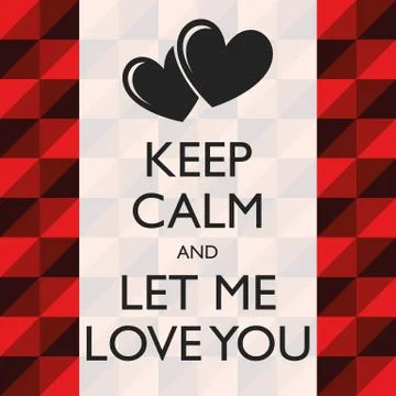 Illustration Graphic Vector Let Me Love You Illustrazione stock
