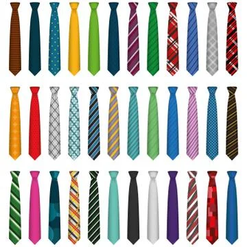 Illustration Graphic Vector Set Tie 스톡 일러스트