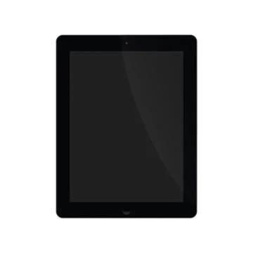 Illustration Graphic Vector Tablet with black screen Illustrazione stock