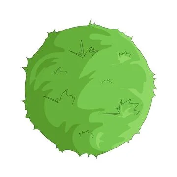 Illustration of grass ball Stock Illustration