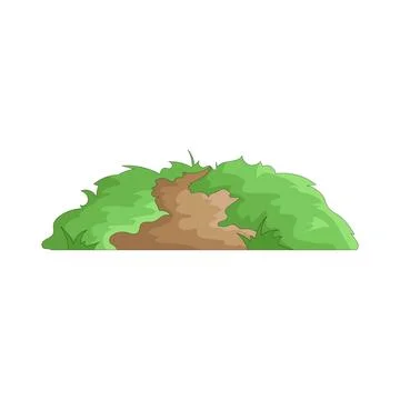 Illustration of grass path Stock Illustration