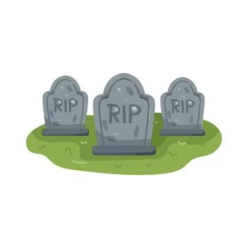 Illustration of graveyard Stock Illustration