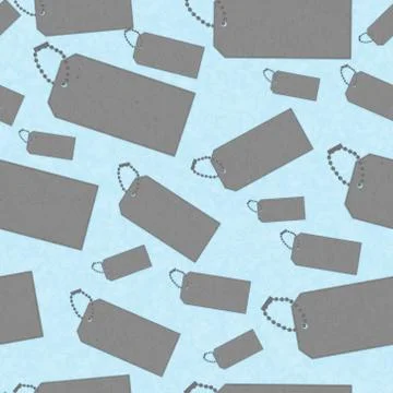 Illustration gray ID tags background that is repeat and seamless Stock Illustration